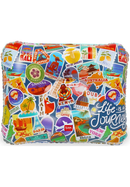 Nafukovací vankúš Legami Inflatable Pillow - Travel - Stickers