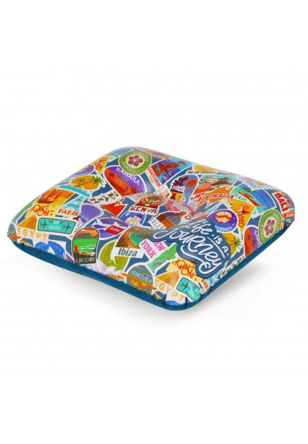 Nafukovací vankúš Legami Inflatable Pillow - Travel - Stickers