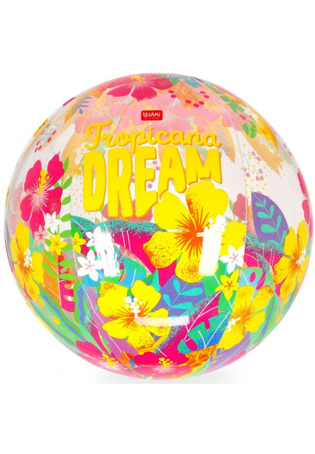 Nafukovacia lopta Legami Glitter Beach Ball - Inflatable Beach Ball - Tropicana Dream