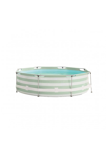 Okrúhly bazén s konštrukciou Essence Luxe Old Green Stripe 305x76