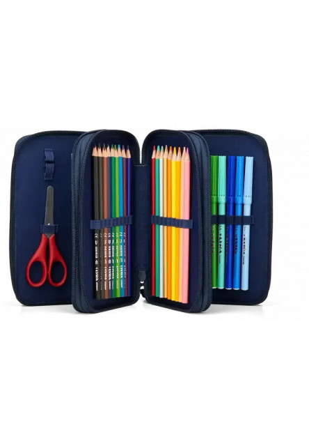 Školský peračník Ergobag Maxi Pencil Case - UnBearwater