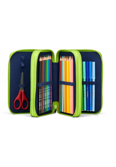 Školský peračník Ergobag Maxi Pencil Case - Front RunBear