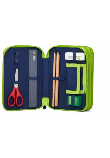 Školský peračník Ergobag Maxi Pencil Case - Front RunBear