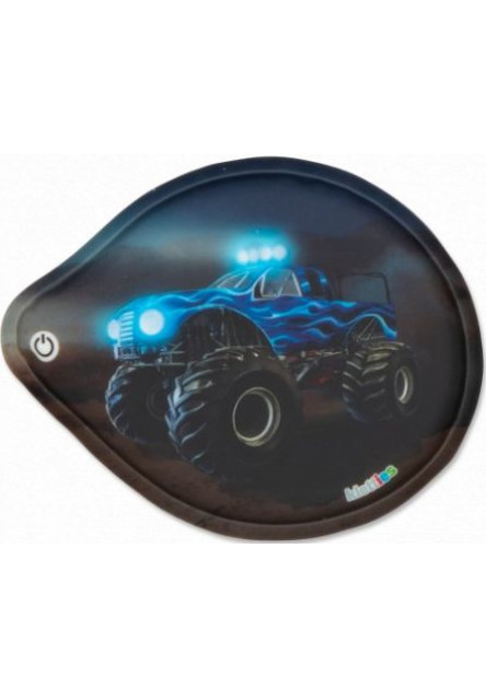 Ozdoba na batoh Ergobag Blinkie Klettie - Monstertruck