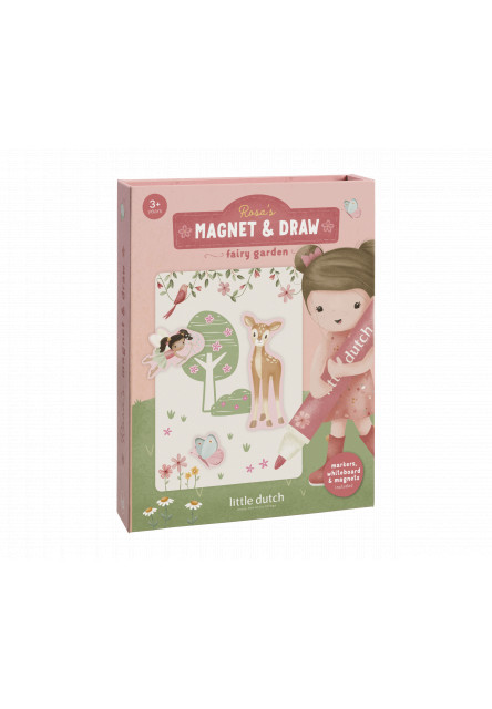 Knižka s magnetmi Rosa Fairy Garden