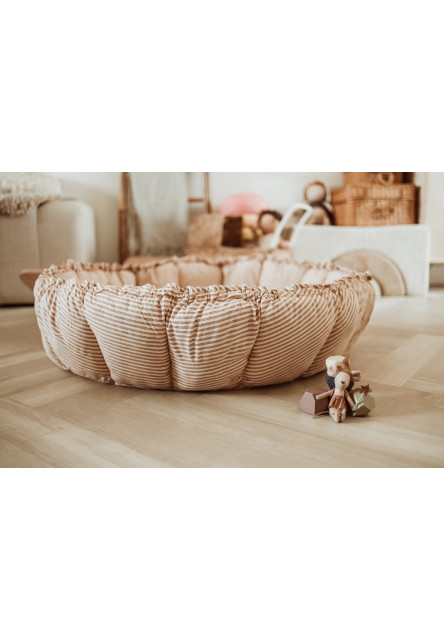 Coco Bloom Detské hniezdo Stripes Brown