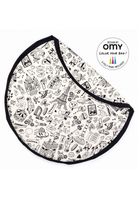 Noomad original Hracia deka a Vak na hračky Omy Paris - color my bag