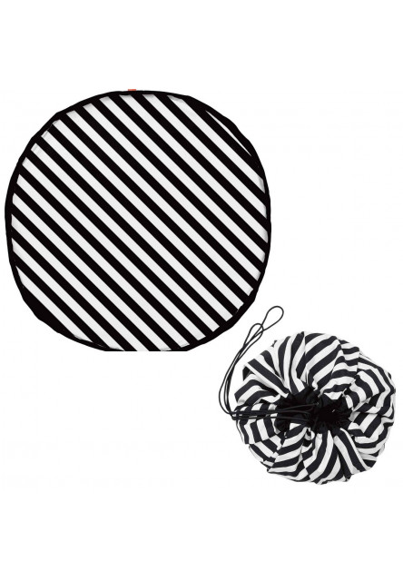 Noomad original Hracia deka a Vak na hračky Stripes Black