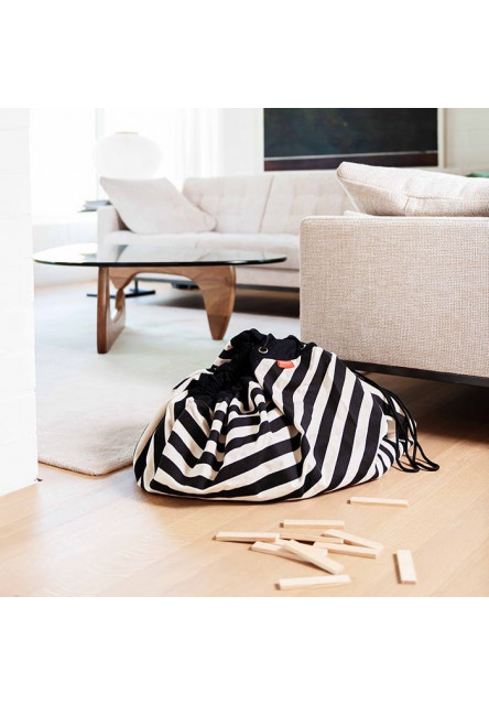 Noomad original Hracia deka a Vak na hračky Stripes Black