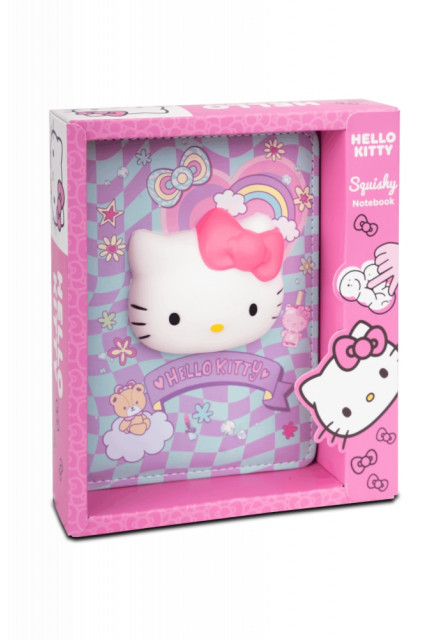 Zápisník B6 s 3D postavičkou modrý Hello Kitty Pastel Pink