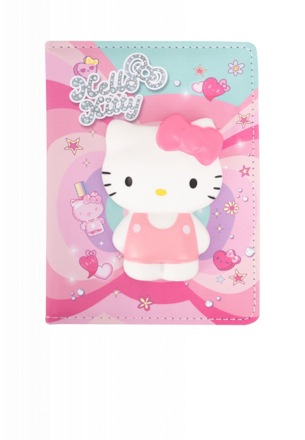 Zápisník B6 s 3D postavičkou ružový Hello Kitty Pastel Pink