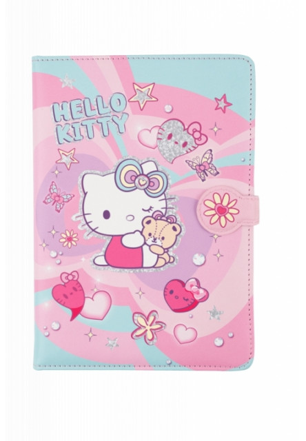 Zápisník so zapínaním na magnet Heart Hello Kitty Pastel Pink