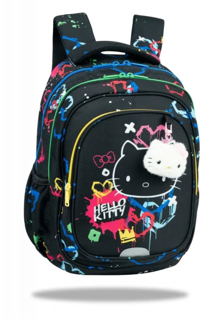 Školská taška Fast 40 cm Hello Kitty Neon Black
