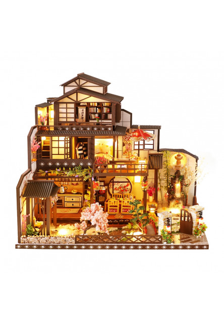 Miniatúra domčeka Honosná sakurová vila