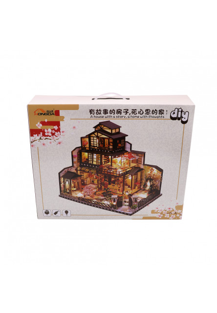 Miniatúra domčeka Honosná sakurová vila