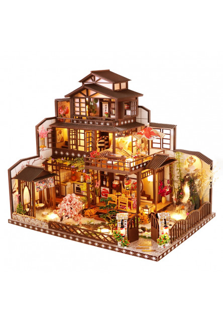 Miniatúra domčeka Honosná sakurová vila