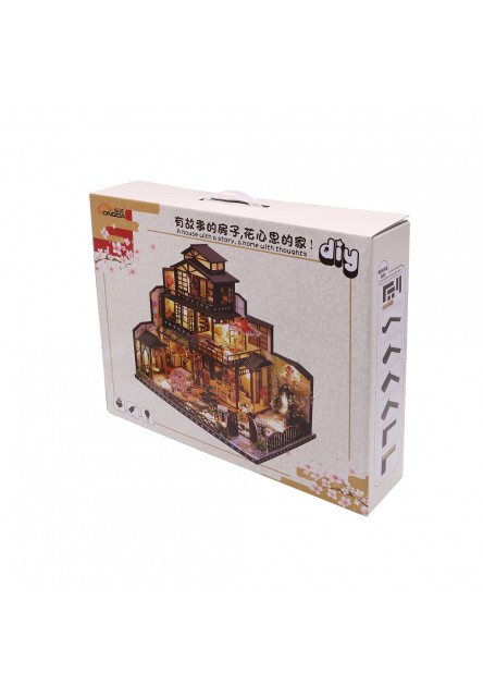 Miniatúra domčeka Honosná sakurová vila