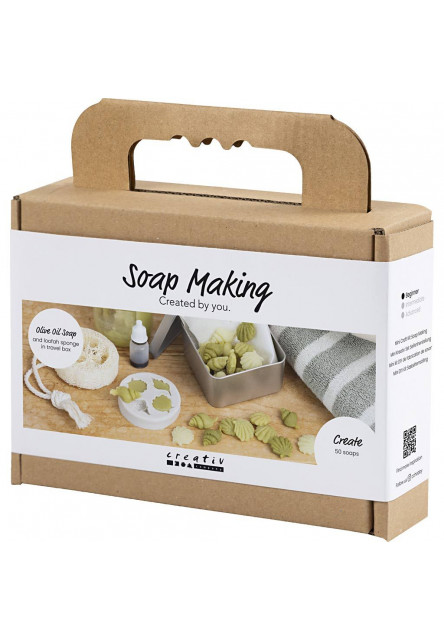 Kreatívna sada výroba mydla Seashells Olive Green