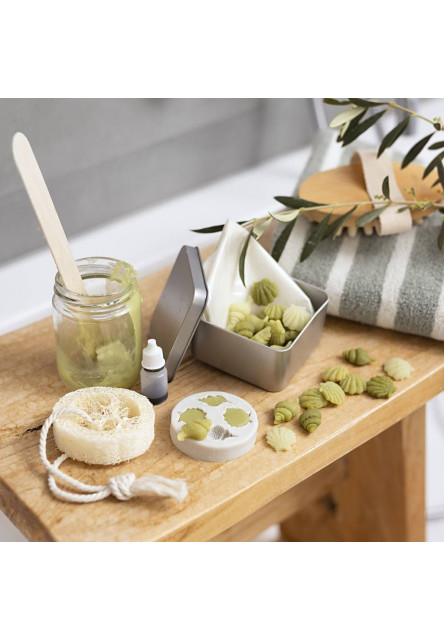 Kreatívna sada výroba mydla Seashells Olive Green