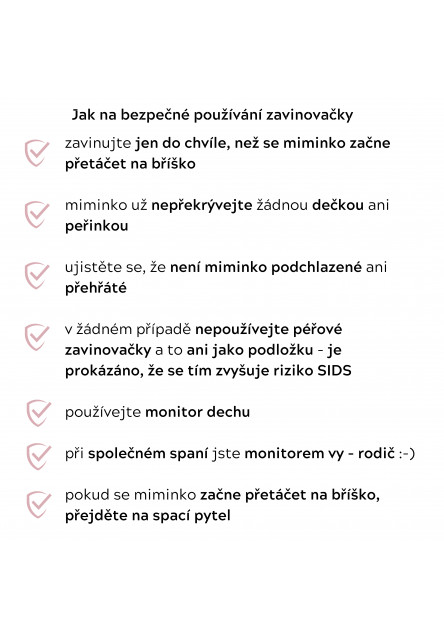 Mušelínová zavinovačka Sleepee Love béžová se srdíčky