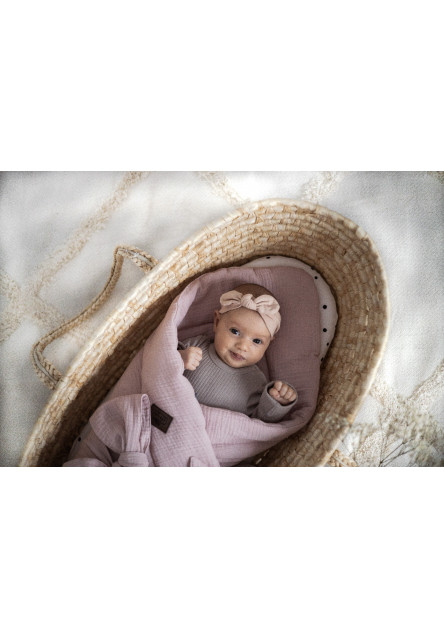 Mušelínová zavinovačka Sleepee Love béžová se srdíčky