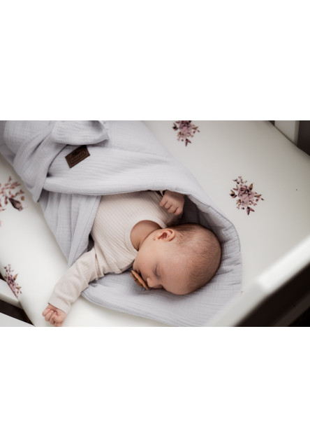 Mušelínová zavinovačka Sleepee Love béžová se srdíčky