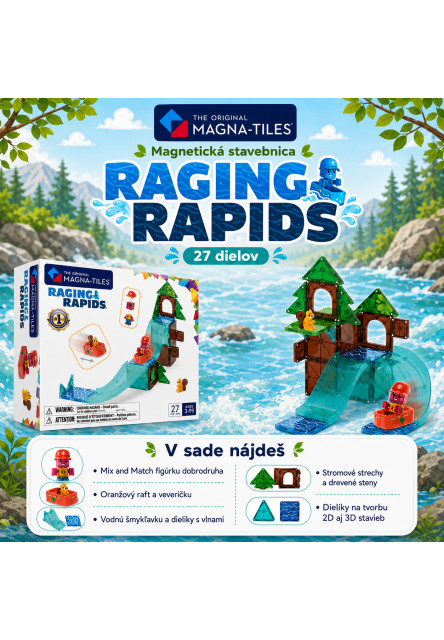 Magnetická stavebnica Raging Rapids 27 dielov