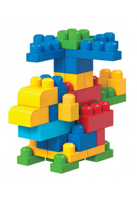 MEGA BLOKS VEĽKÉ VRECE KOCIEK - MODRÉ (80)