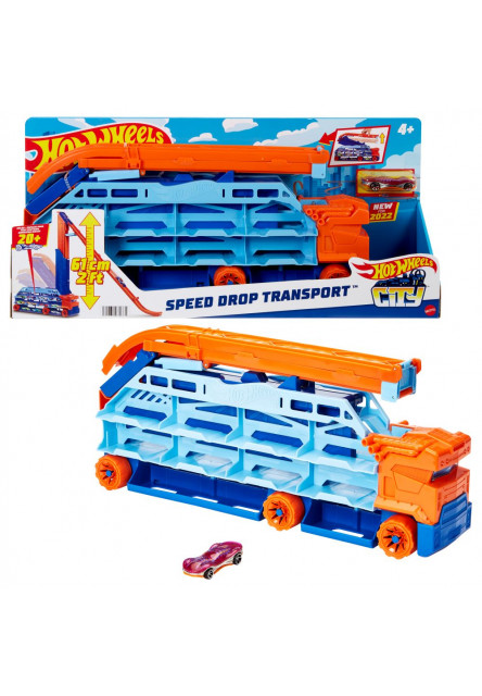 Hot Wheels ťahač s vysokou dráhou  