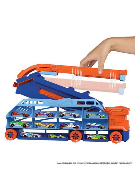Hot Wheels ťahač s vysokou dráhou  