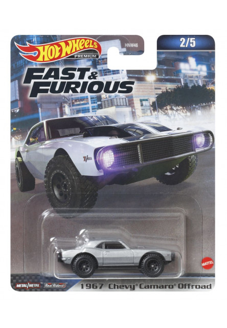 Hot Wheels prémiový angličák - RÝCHLO A ZBESILO asst