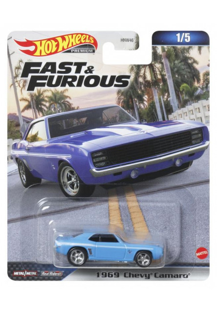 Hot Wheels prémiový angličák - RÝCHLO A ZBESILO asst