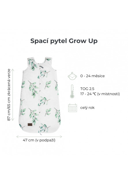 Spací pytel Sleepee Grow Up Meadow rostoucí 0-24 měsíců