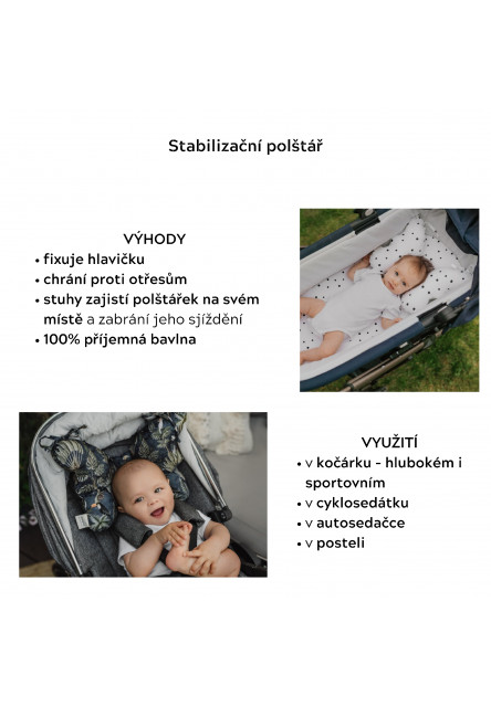 Stabilizační polštářek Sleepee Butterfly pillow Bamboo