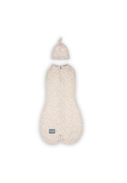 Zavinovačka Sleepee First Step Swaddle s čepičkou zdarma Blossom