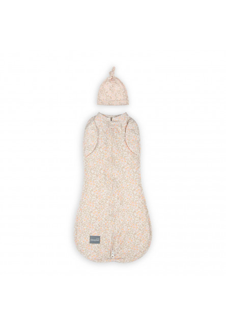 Zavinovačka Sleepee Second Step Swaddle s čepičkou zdarma Blossom