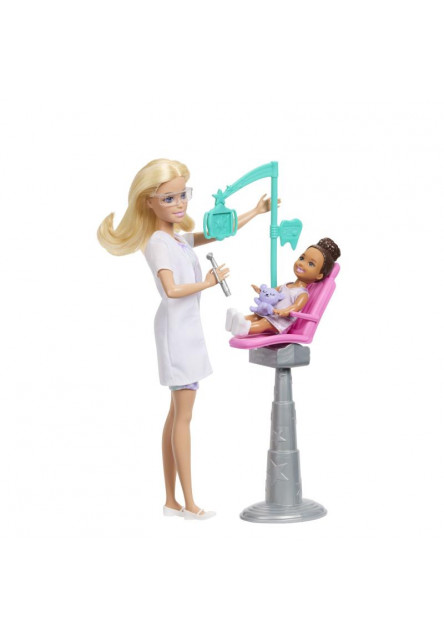 Barbie herný set povolania - zubárka blondínka