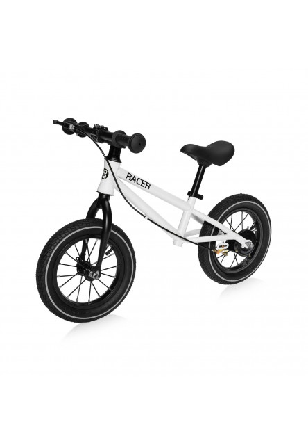 Odrážadlo Racer s brzdou, Coconut White