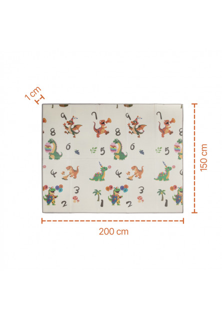 Multifunkční pěnová skládací podložka oboustranná 200x150, Savana