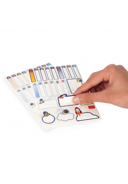 Menovky Legami My Name Is… - Set Of 66 Adhesive Labels - Space