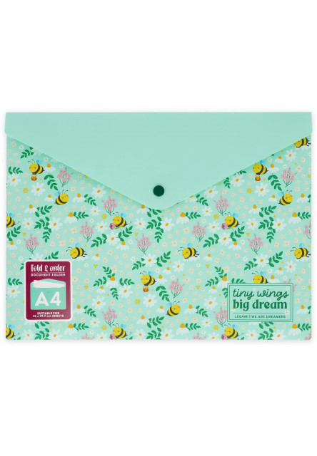 Dosky Legami Fold & Order - Document Folder - Bee