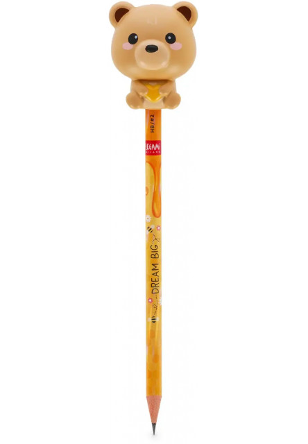 Ceruzka Legami Squeezies - Pencil With Squishy - Teddy Bear - Hb Lead