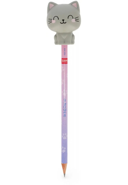 Ceruzka Legami Squeezies - Pencil With Squishy - Kitty - Hb Lead