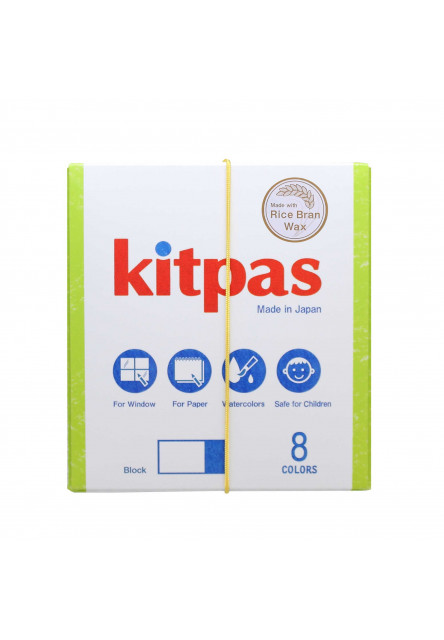 Block voskové pastelky na sklo a papier 8ks (Hranaté)