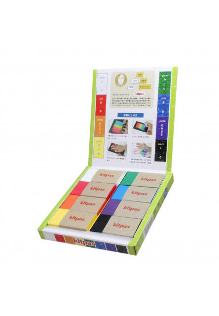 Block voskové pastelky na sklo a papier 8ks (Hranaté)