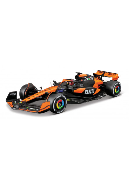Bburago - RACE Formula F1, McLaren F1 Team MCL38 (2024) #81 (Oscar Piastri) - Hard case, 1:24