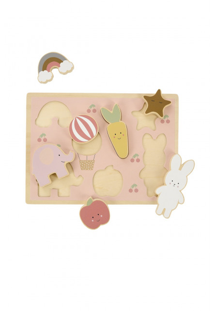 Puzzle vkladačka Zajačik a kamaráti