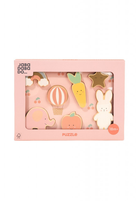 Puzzle vkladačka Zajačik a kamaráti