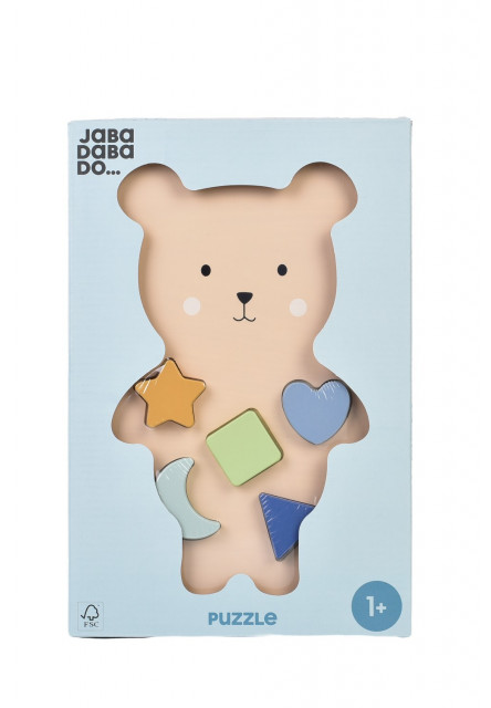 Vkladacie drevené puzzle Medvedík