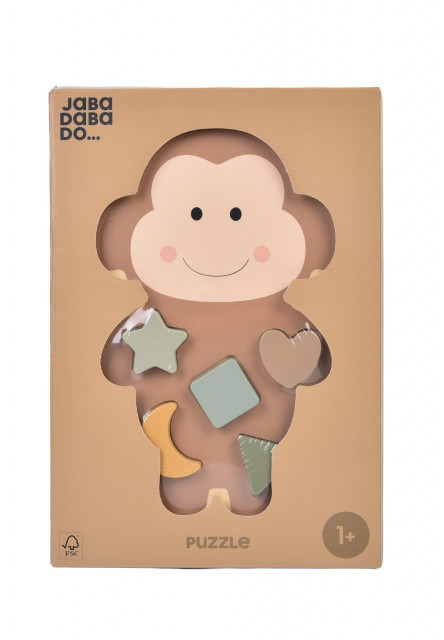 Vkladacie drevené puzzle Opička